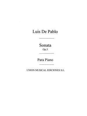 Luis De  Pablo: Sonata Op.3 For Piano