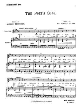 Hubert Parry: The Poets Song