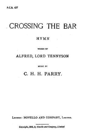 Hubert Parry: Crossing The Bar