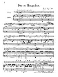 Hungarian Dance No.1 In G For Violin And Piano