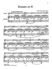 Guido Papini: Romance In F For Violin And Piano
