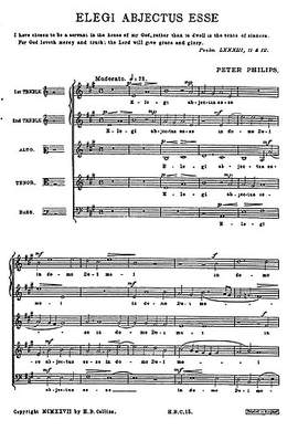 Peter Philips: Elegi Abjectus Esse (Collins)