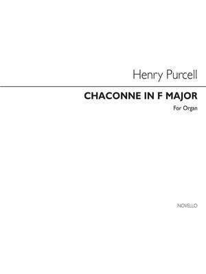 Henry Purcell: Chaconne In F Major For Organ Product Image