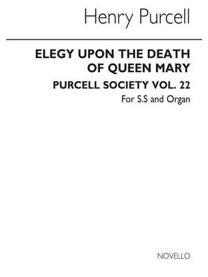 Henry Purcell: Elegy Upon The Death Of Queen Mary