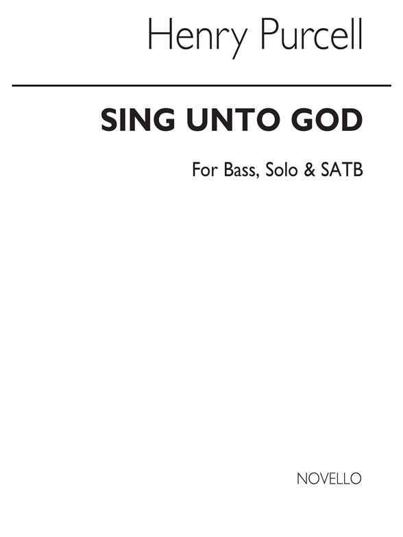 Henry Purcell Sing Unto God Presto Sheet Music