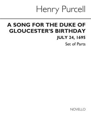 Henry Purcell: Song For The Duke Of Gloucester's Birthday