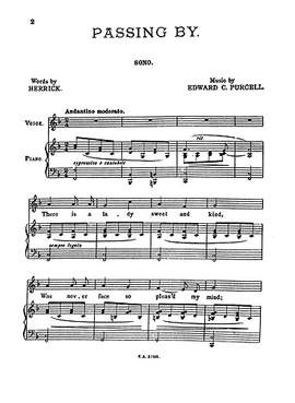 Edward Purcell: Passing By