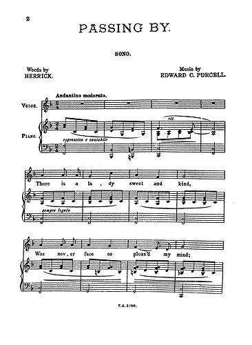 Edward Purcell: Passing By