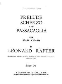 L. Rafter: Prelude Scherzo And Passacaglia