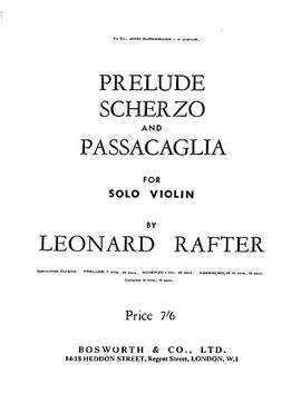 L. Rafter: Prelude Scherzo And Passacaglia