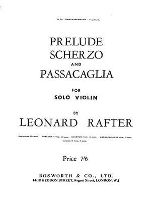 L. Rafter: Prelude Scherzo And Passacaglia