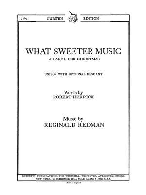 Reginald Redman: What Sweeter Music