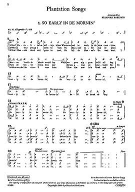 D. Robinson: Plantation Songs