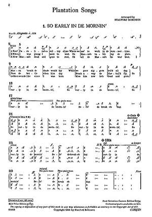 D. Robinson: Plantation Songs