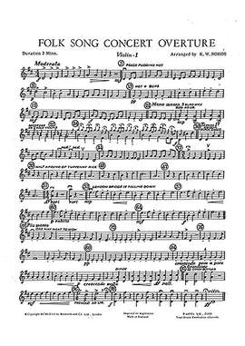 K.W. Rokos: Folk Song Concert Overture