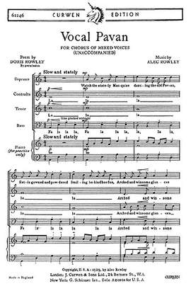 Alec Rowley: Vocal Pavan