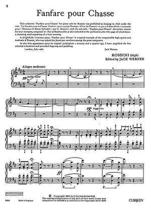 Gioachino Rossini: Fanfare Pour Chasse