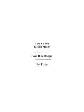 Saville, T & Mason, J: Sax Blue Boogie