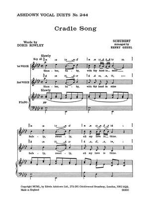 Franz Schubert: Cradle Song