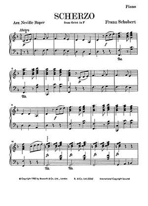 Franz Schubert: Scherzo From Octet In F
