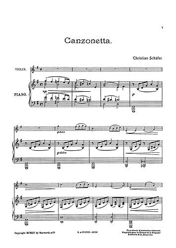 C. Schafer: Canzonetta