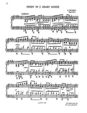 Alexander Scriabin: Etude In C Sharp Minor Op. 2/1 (Piano)