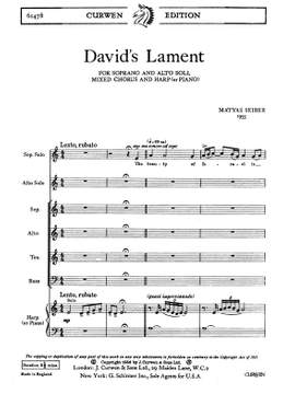 Matyas Seiber: Davids Lament