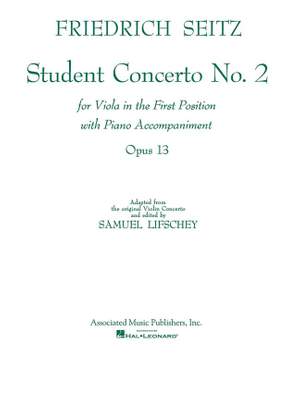 Friedrich Seitz: Student Concerto No. 2 Opus 13