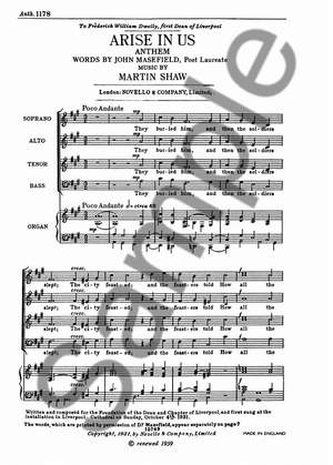 Martin Shaw: Arise In Us