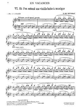 Déodat de Séverac: Musical Box (Piano)