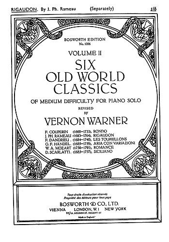 Vernon Warner: Six Old World Classics 2 Warner