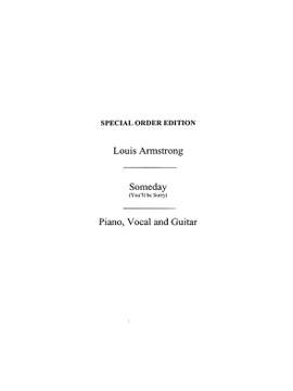 Louis Armstrong: Someday (You'Ll Be Sorry)