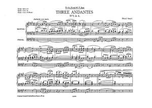 Henry Smart: Three Andantes (In A F And C)