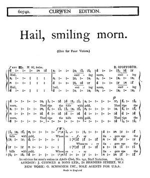 Reginald Spofforth: Hail Smiling Morn