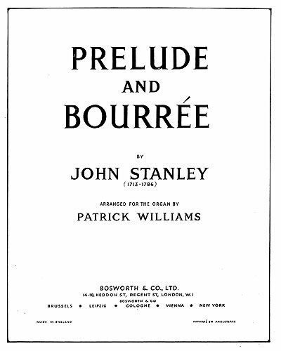 Prelude And Bourree