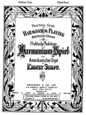 Ernst Stapf: Harmonium School Book 3