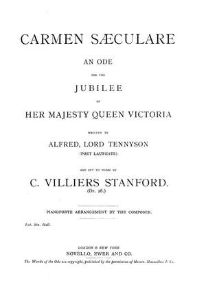 Charles Villiers Stanford: Carmen Saeculare