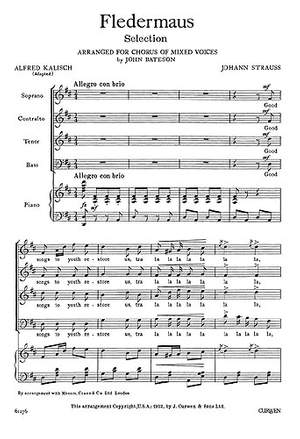 Strauss, J: Fledermaus Satb