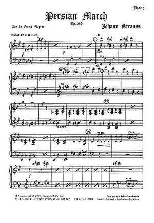 Johann Strauss: Persian March Op.289 Naylor