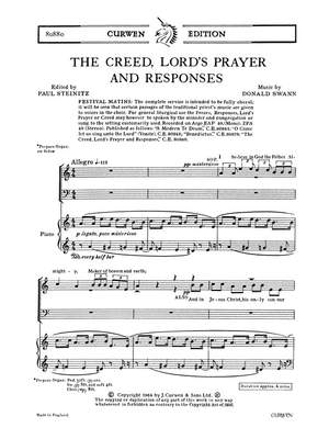 Donald Swann: The Creed, Lords Prayer and Responses