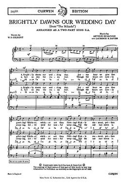 Arthur Seymour Sullivan: Brightly Dawns Our Wedding Day