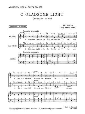 Arthur Sullivan: O Gladsome Light