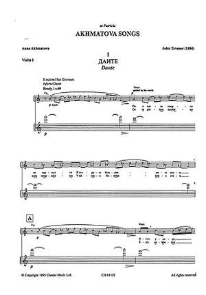 John Tavener: Akhmatova Songs
