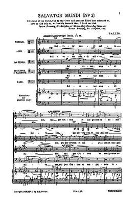 Thomas Tallis: Salvator Mundi (2nd Setting)