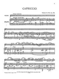 Capriccio For Violin And Piano Op.24