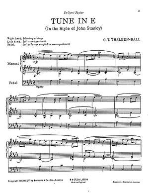 George Thalben-Ball: Tune E