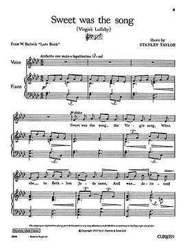 Taylor: Sweet Was The Song