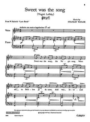 Taylor: Sweet Was The Song