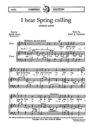 Eric Thiman: I Hear Spring Calling