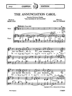 Eric Thiman: The Annunciation Carol